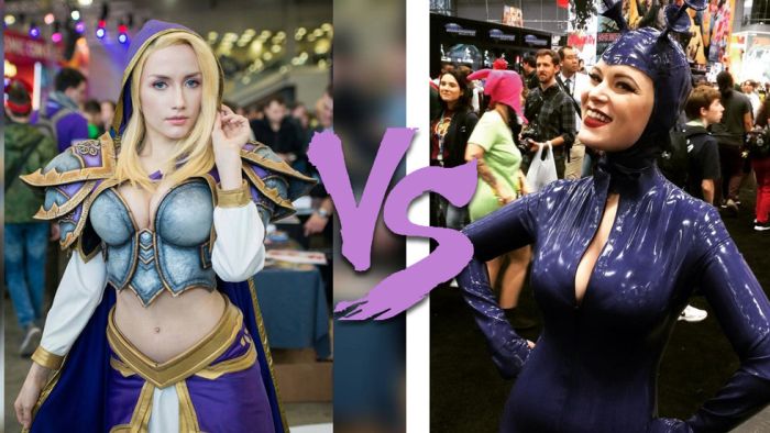 Российские и американские косплеерши с фестивалей Comic Con