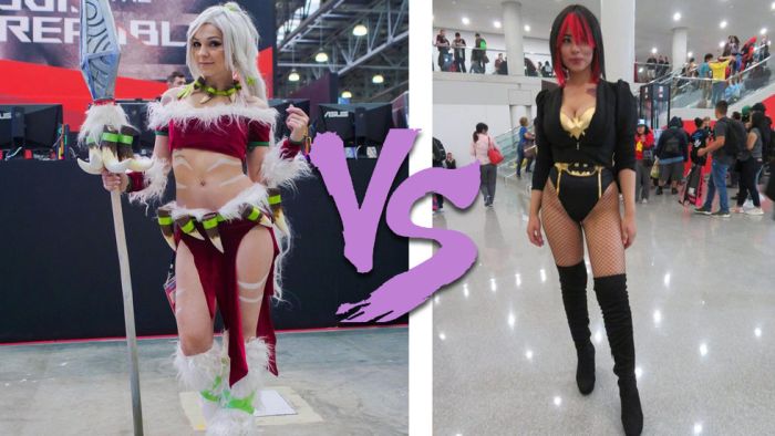 Российские и американские косплеерши с фестивалей Comic Con