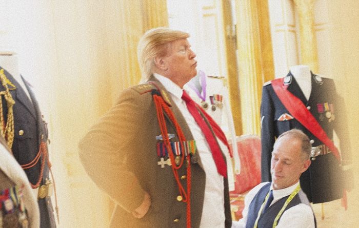 Двойник Трампа развлекается в Белом доме
