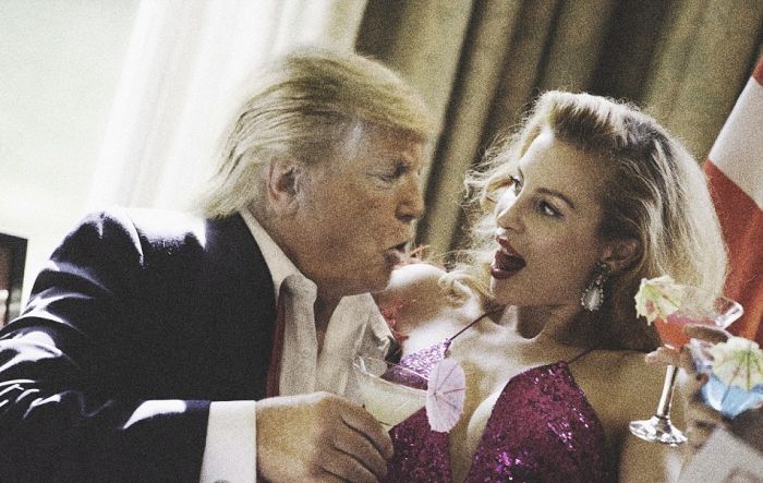 Двойник Трампа развлекается в Белом доме