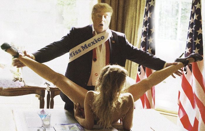Двойник Трампа развлекается в Белом доме