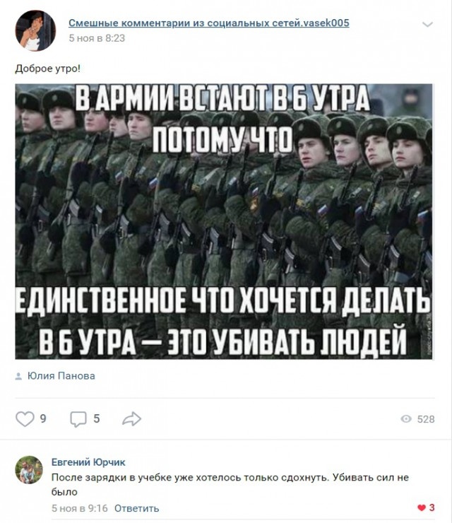 Комментарии и высказывания из социальных сетей