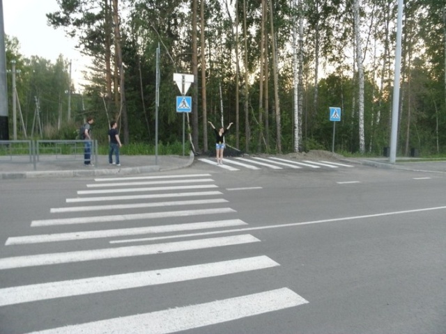 Пешеходный переход в Томске
