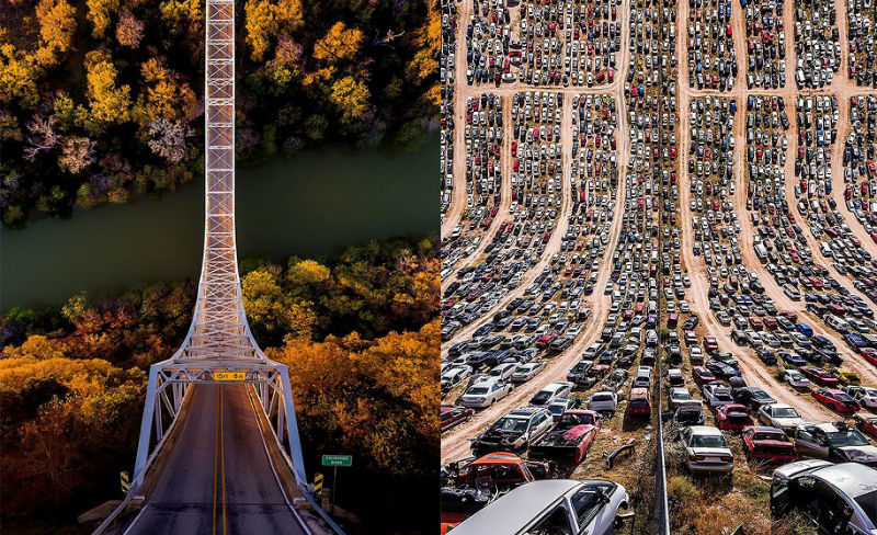 Турецкий фотограф «сгибает» города