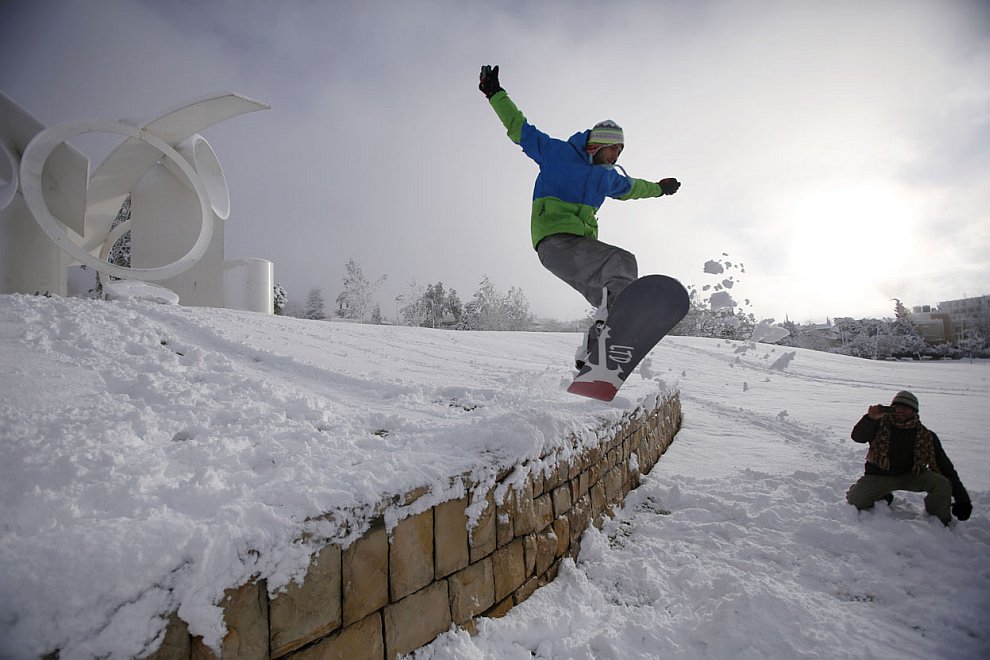 Снегопад на Ближнем Востоке Снегопад на Ближнем Востоке