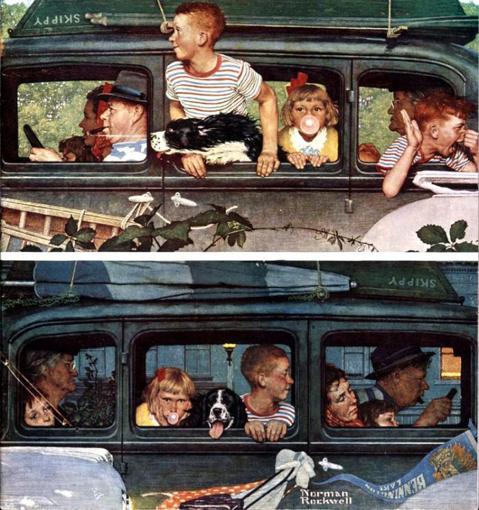 Как создавались рисунки Рокуэлла