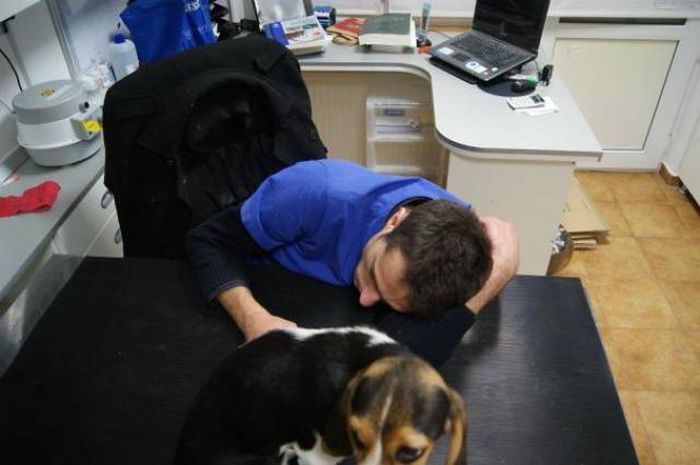 Уставшие медработники