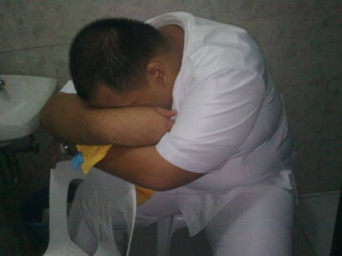 Уставшие медработники