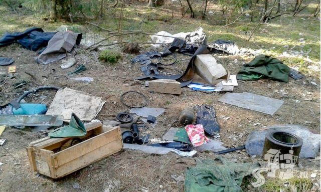 Под Гродно военные устроили свалку