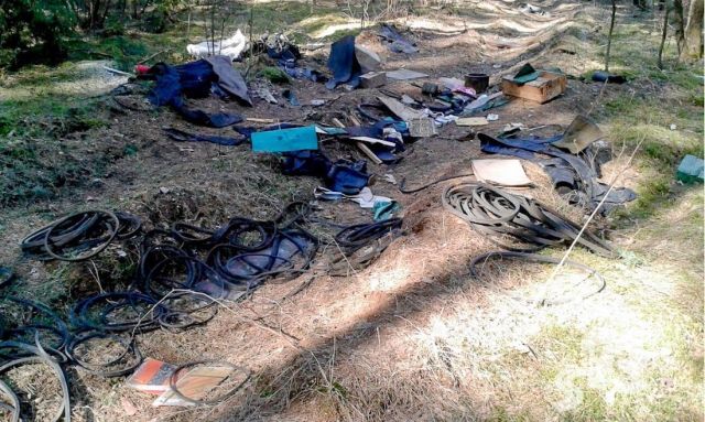 Под Гродно военные устроили свалку