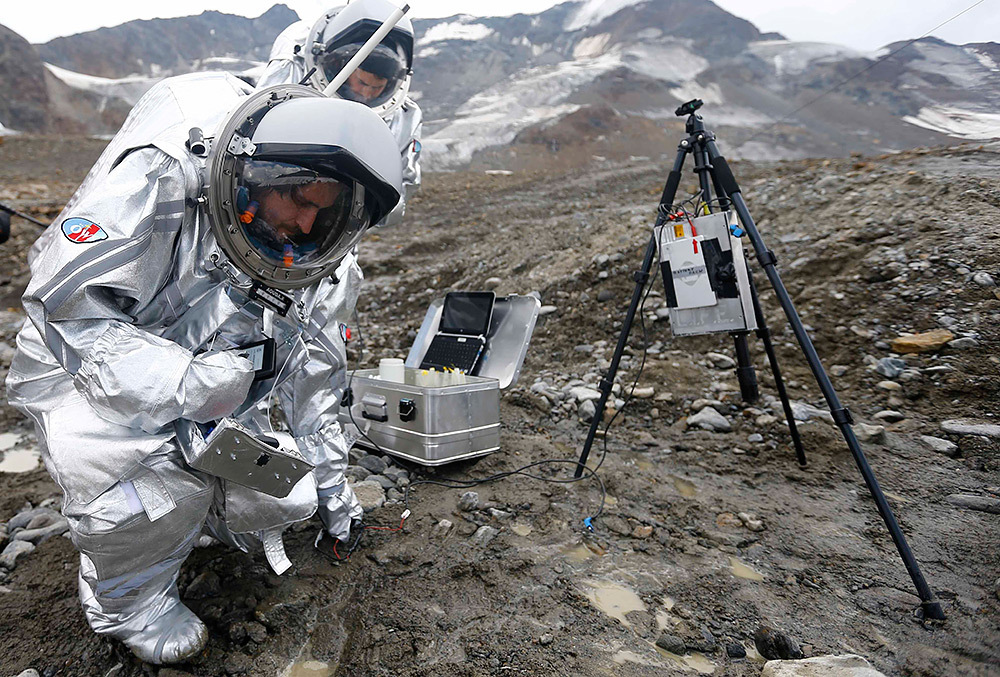 Подготовка к полету на Марс в Альпах