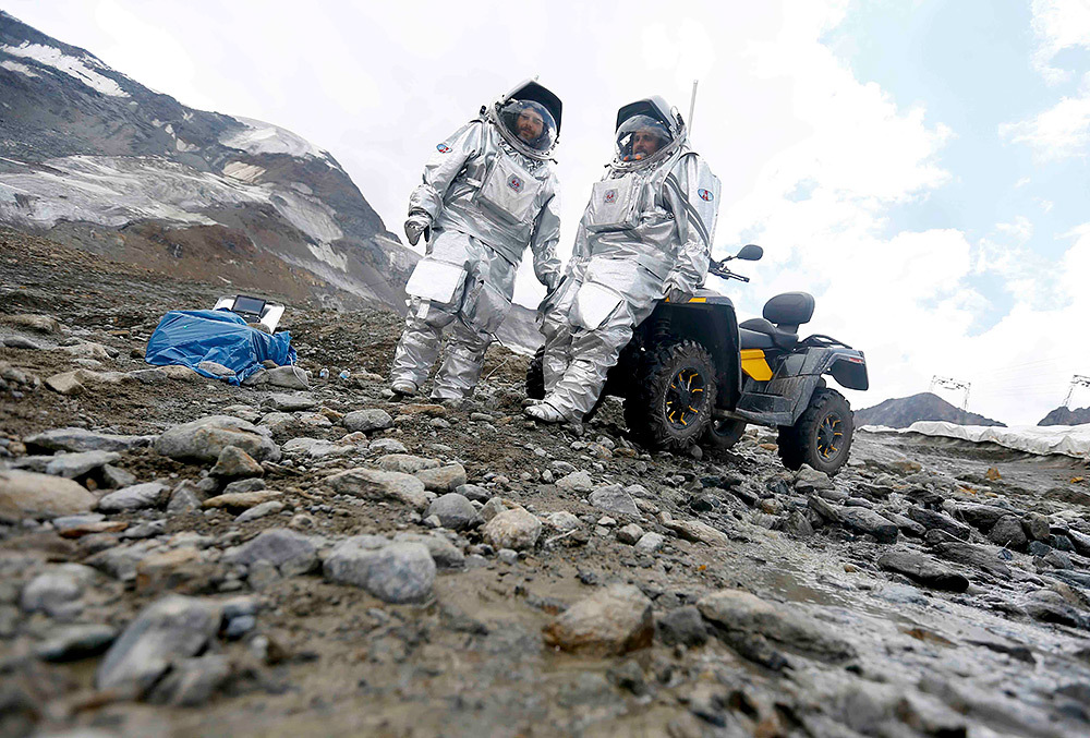 Подготовка к полету на Марс в Альпах