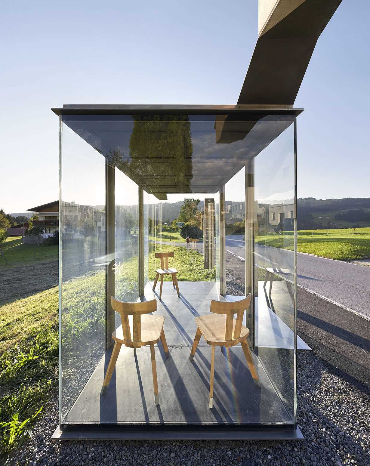 7 автобусных остановок от известных архитекторов в австрийской деревне