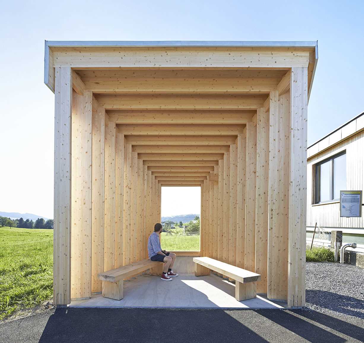 7 автобусных остановок от известных архитекторов в австрийской деревне