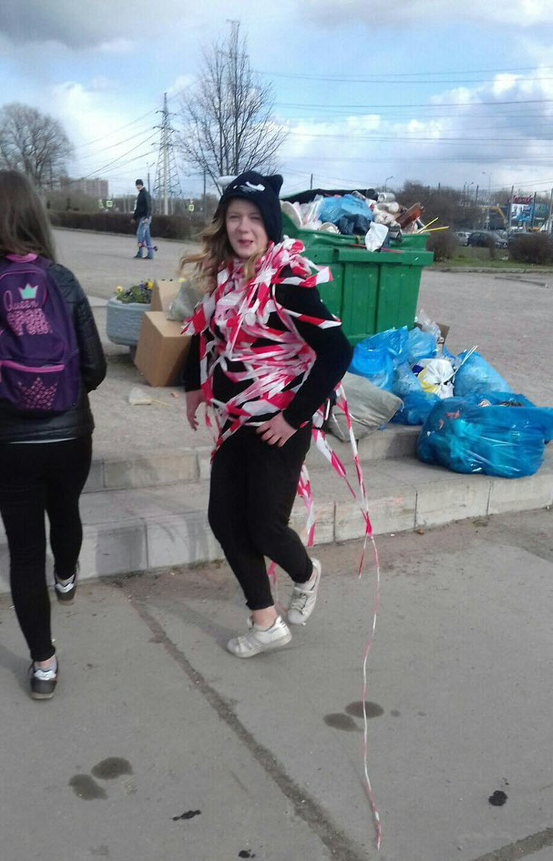 Модные персонажи на питерских улицах