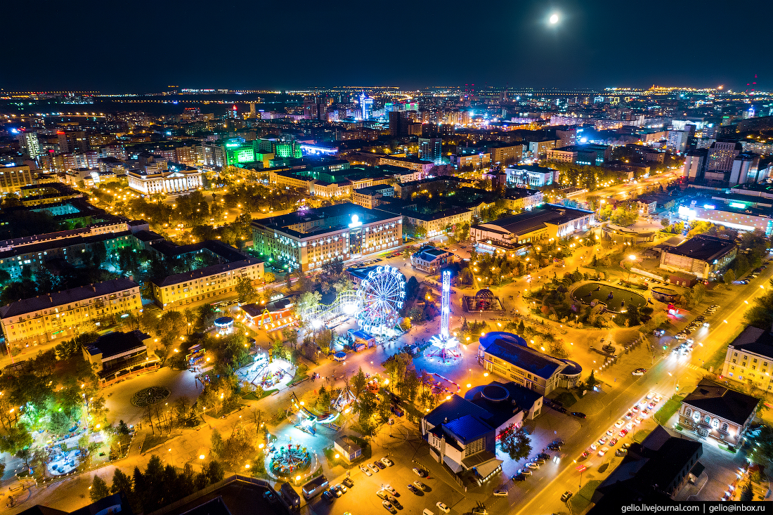 Тюмень с высоты птичьего полета