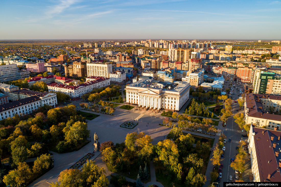 Тюмень с высоты птичьего полета