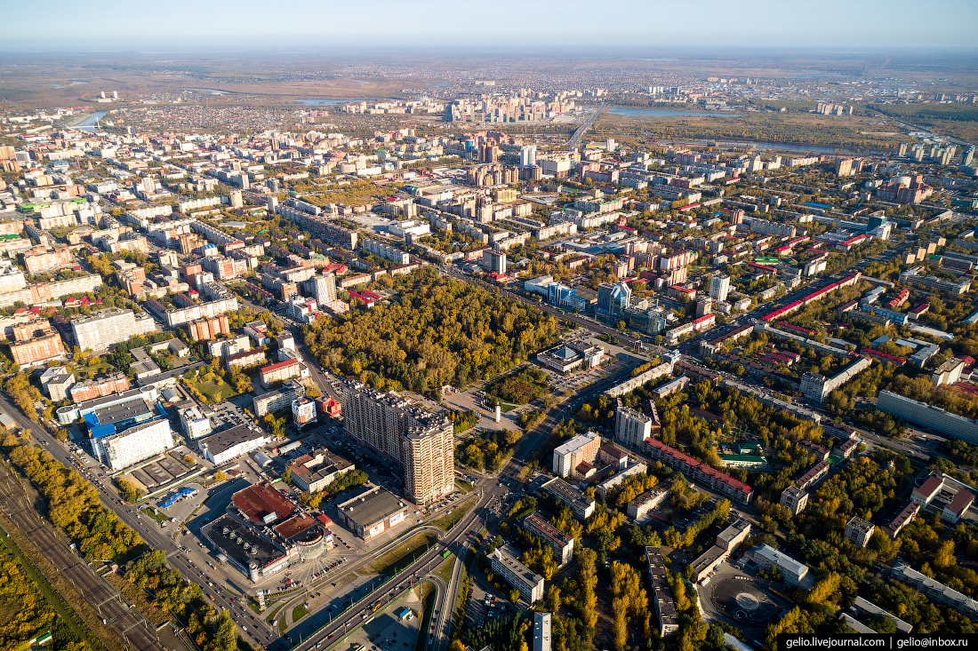 Тюмень с высоты птичьего полета