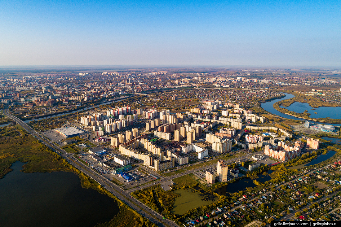 Тюмень с высоты птичьего полета