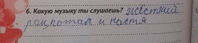 Что пишут дети в дневниках и анкетах