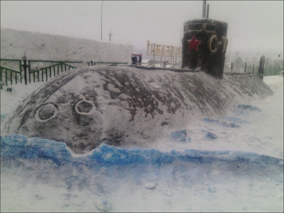 Красочные снеговики в Татарстане