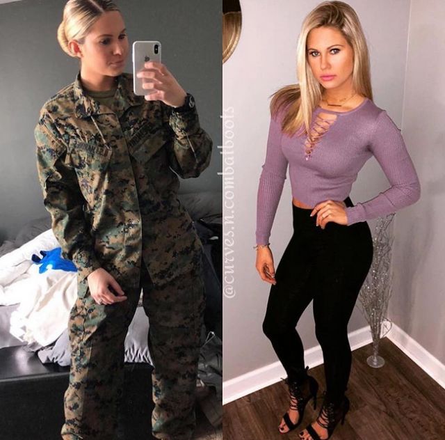 Симпатичные девушки форме и без
