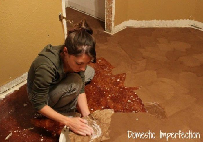 Роскошный пол из бумаги