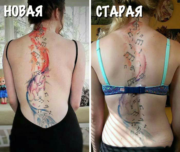 Как могут со временем меняться татуировки Как могут со временем меняться татуировки