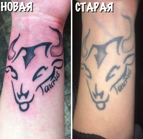 Как могут со временем меняться татуировки Как могут со временем меняться татуировки