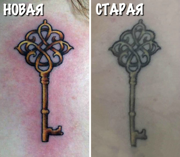 Как могут со временем меняться татуировки Как могут со временем меняться татуировки