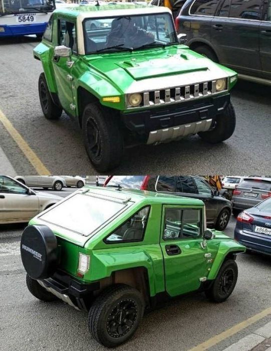 Странные автомобили на дорогах