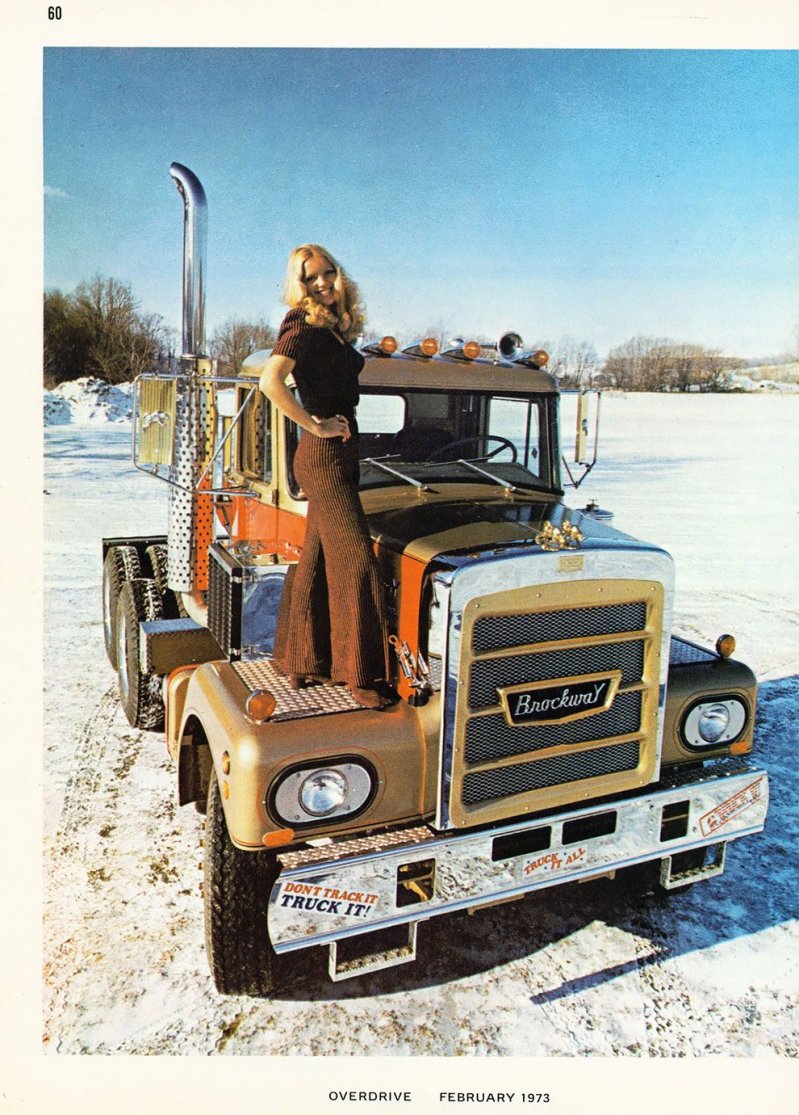 Американские грузовики 1970-х годов из журнала Overdrive Magazine