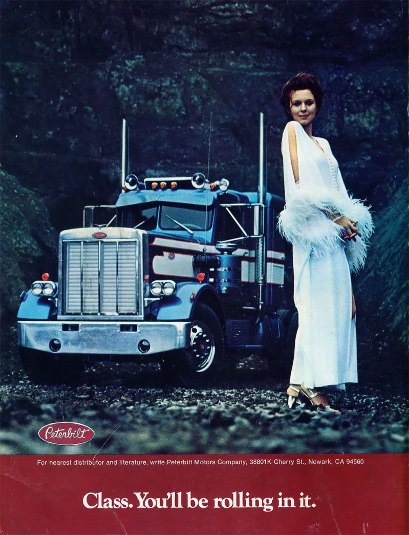 Американские грузовики 1970-х годов из журнала Overdrive Magazine