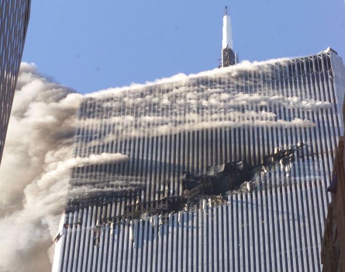 Теракт 911.  Самые страшные кадры событий