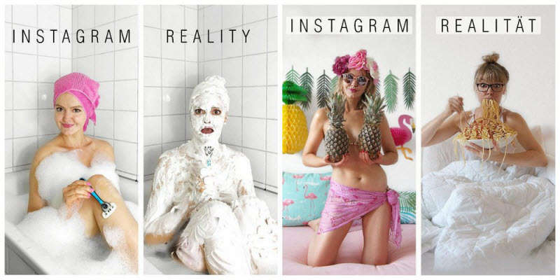 Креативная немка высмеивает гламурные фотографии из Instagram