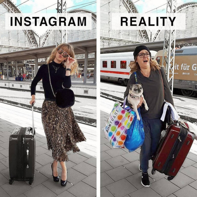 Креативная немка высмеивает гламурные фотографии из Instagram