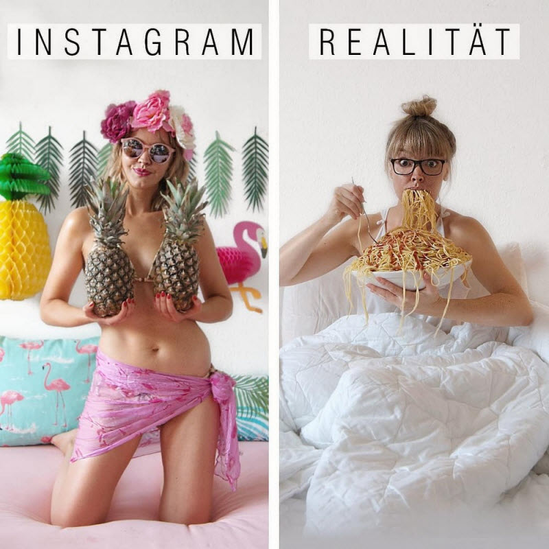 Креативная немка высмеивает гламурные фотографии из Instagram