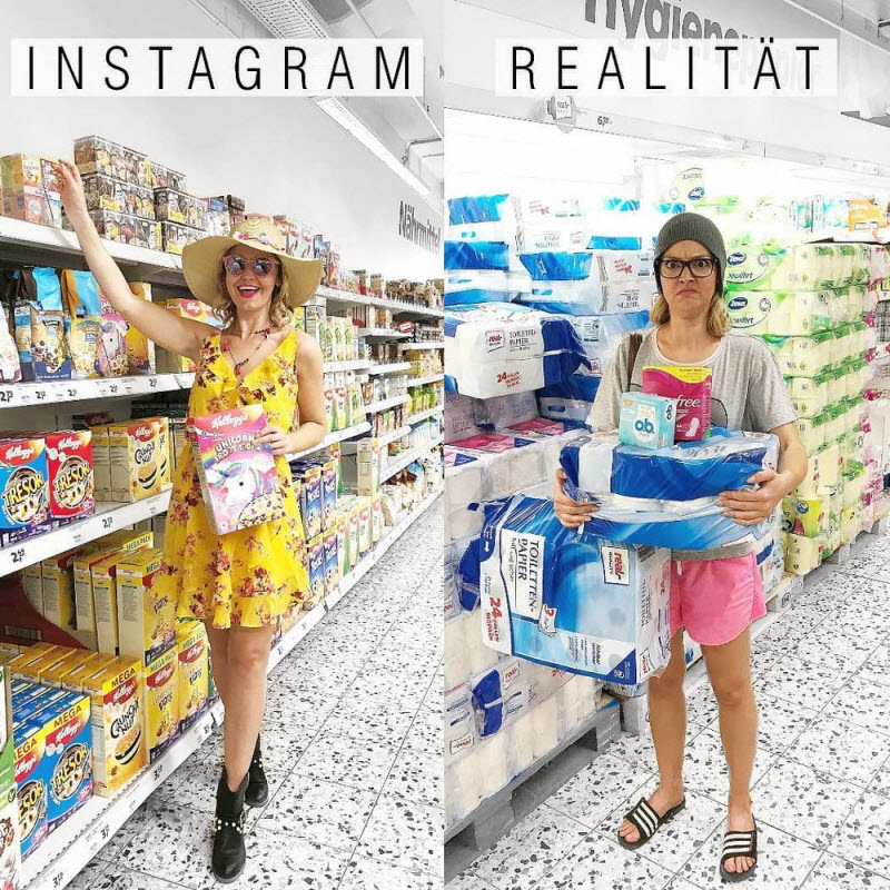 Креативная немка высмеивает гламурные фотографии из Instagram