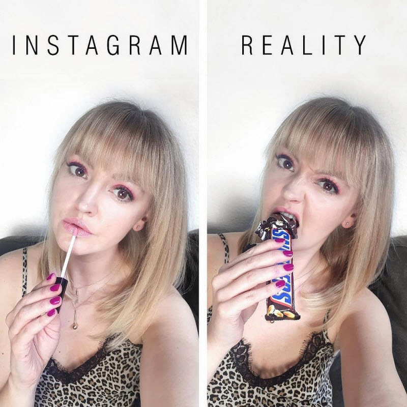 Креативная немка высмеивает гламурные фотографии из Instagram