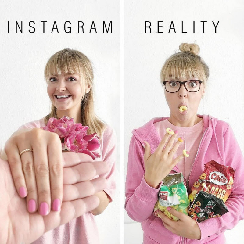 Креативная немка высмеивает гламурные фотографии из Instagram