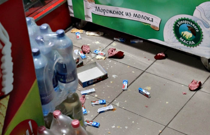 Сбежавшие из цирка еноты всю ночь дебоширили в магазине