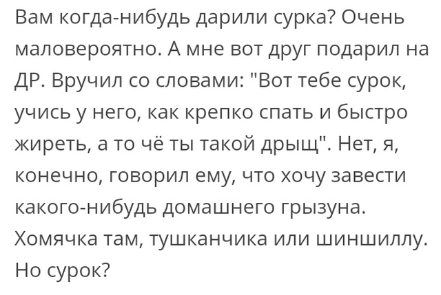 Высказывания и истории из социальных сетей