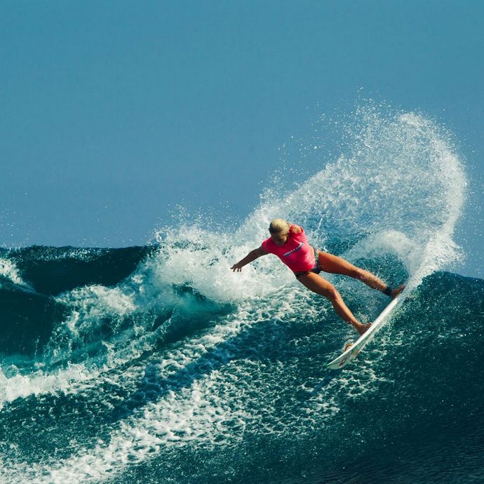 Эту девушку не останивили ни акула, ни беременность