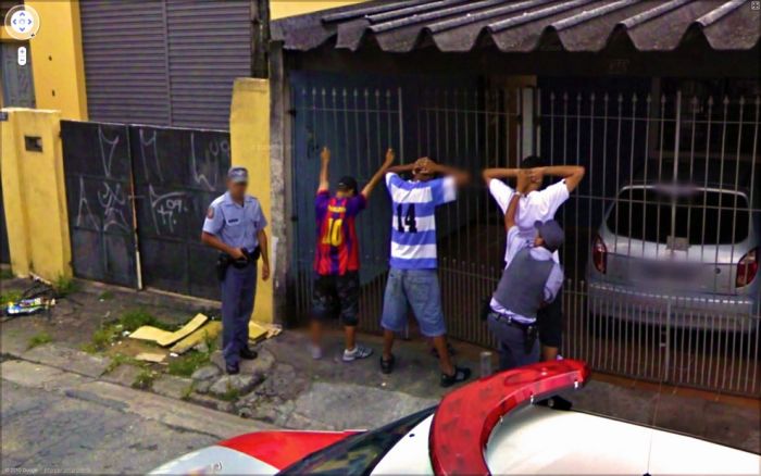 Странные фотографии с Google Street