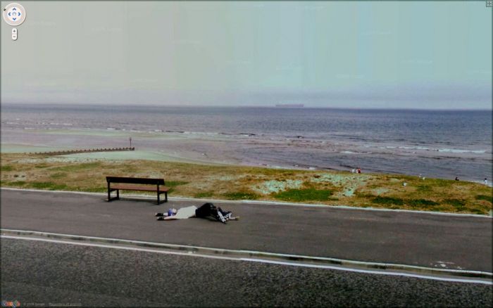 Странные фотографии с Google Street