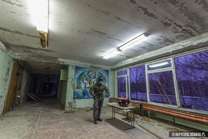 В Припяти вновь зажгли свет