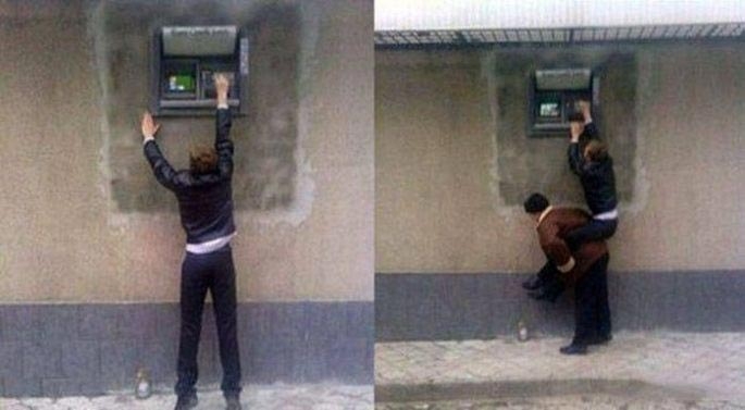 Смешные и нелепые фотографии банкоматов, веселящие своей абсурдностью до слёз