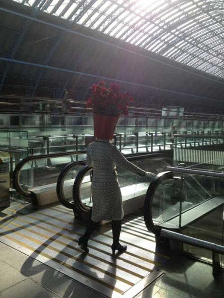 Однажды на станции метро в Лондоне (4 фото)