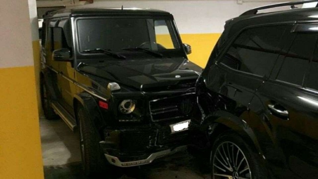 Дорогостоящая авария на парковке во Владивостоке