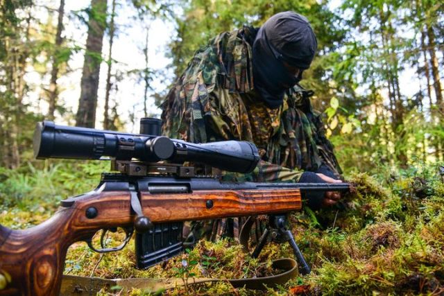 Учения российских и белорусских снайперов в Псковской области